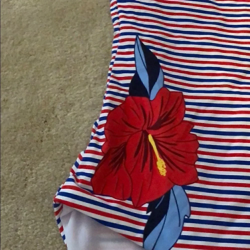 NWT Onia Kelly 1-piece {Barney’s} XL Red/White/Blu